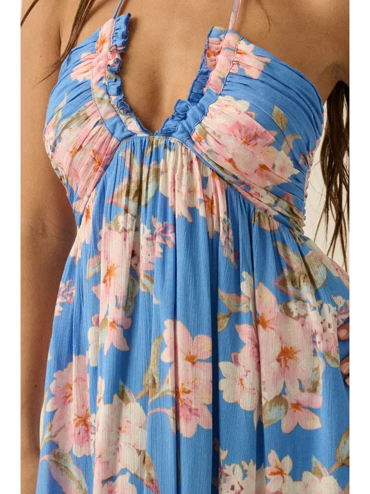 The Retro Blue Maxi