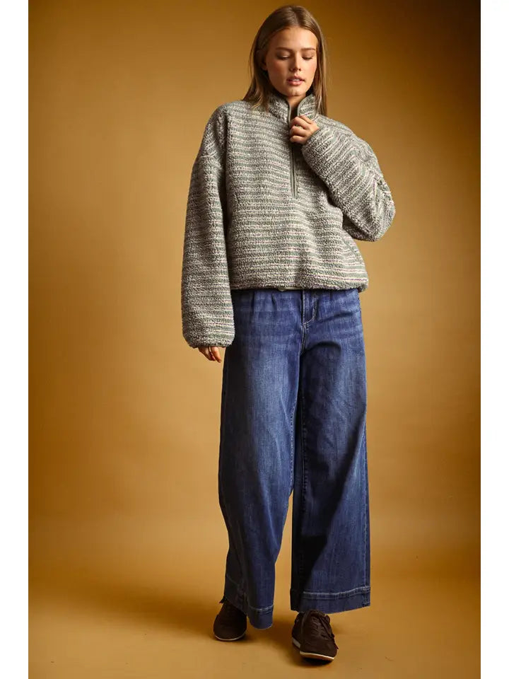 Multi Stripe Sherpa