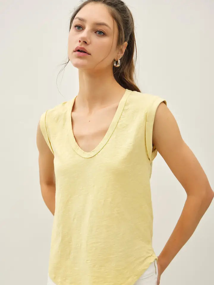 Cap Sleeve Tee - Butter