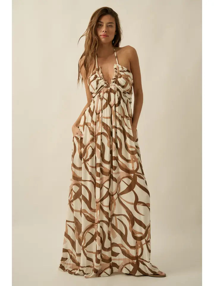 Ribbon Print Maxi