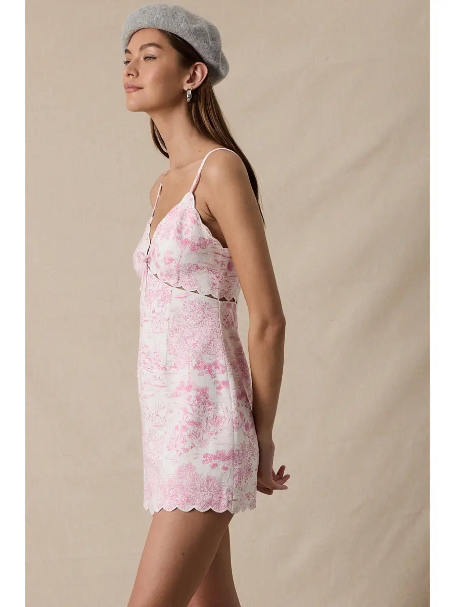 The Scallop Mini Dress
