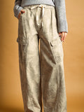 Brushed Print Cargo Pant