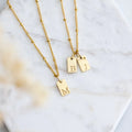 Stamped Initial Necklace