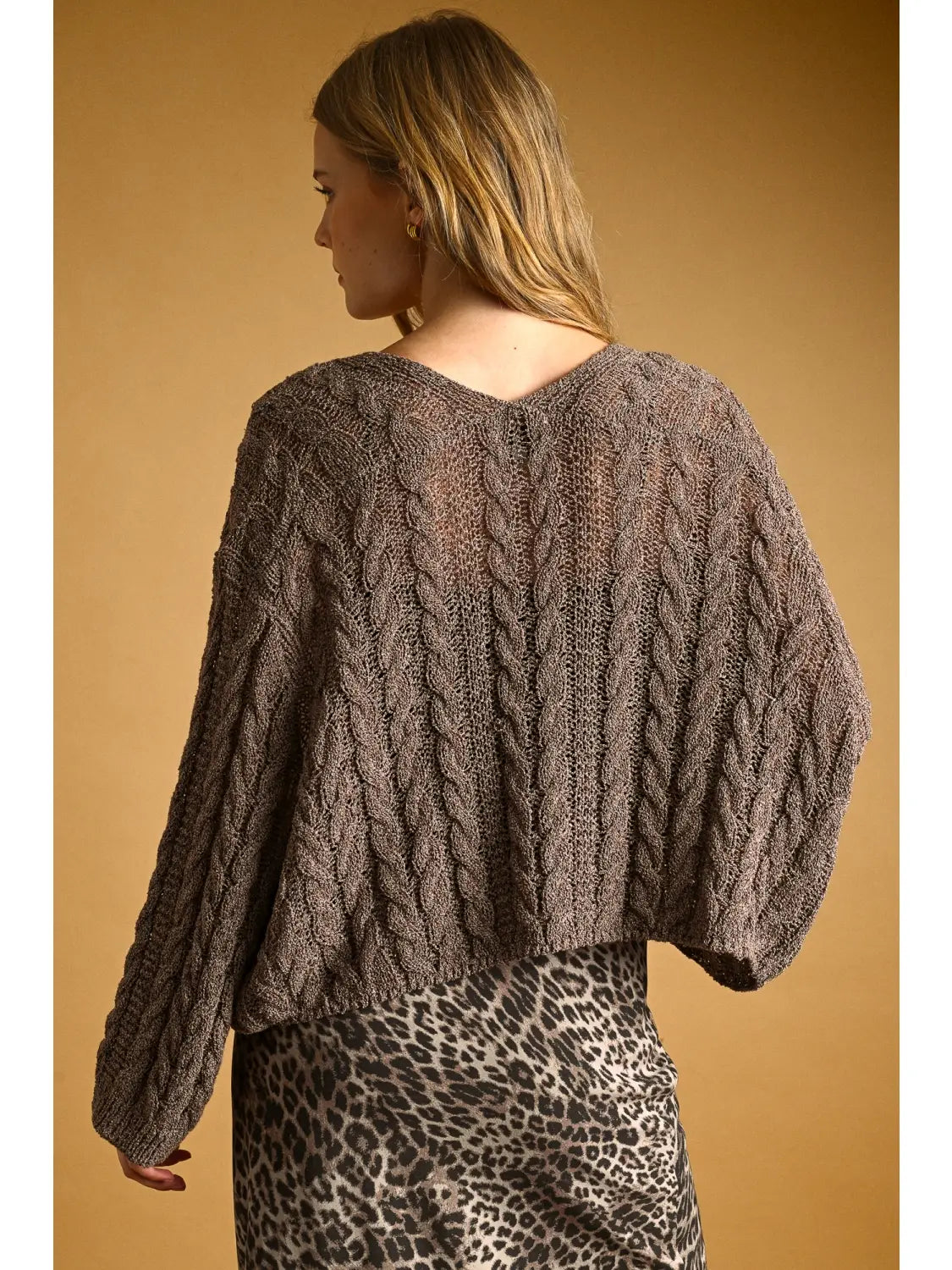 Light Cable Knit Cardigan