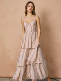 Garden Bloom Corset Layered Maxi