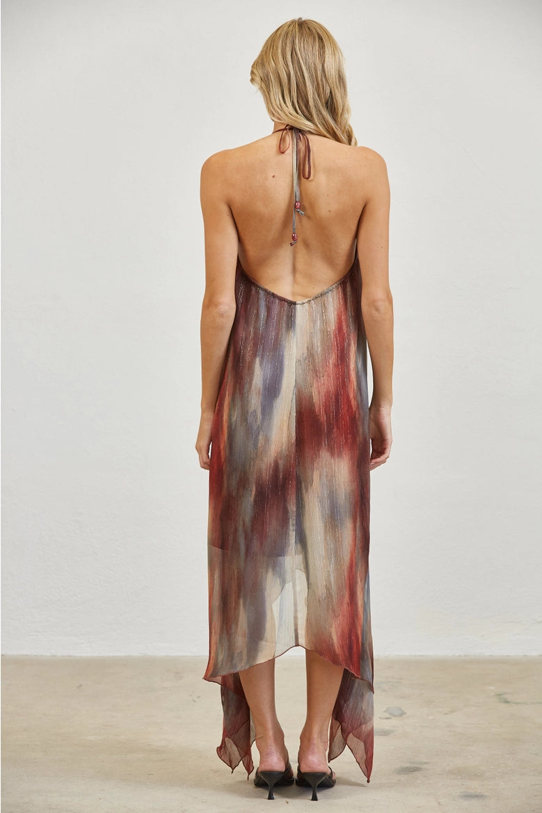 Amber Dusk Watercolor Maxi