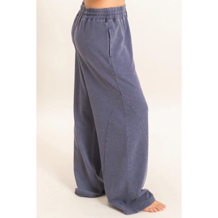 Mineral Wash Wide Leg