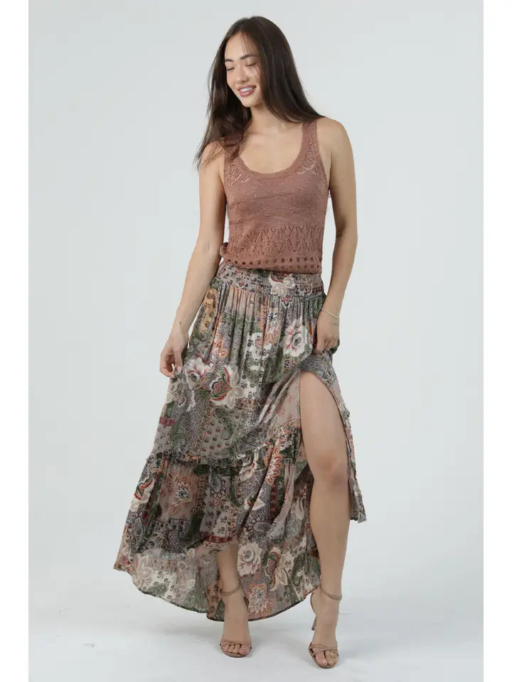 The Smocked Waist Skirt