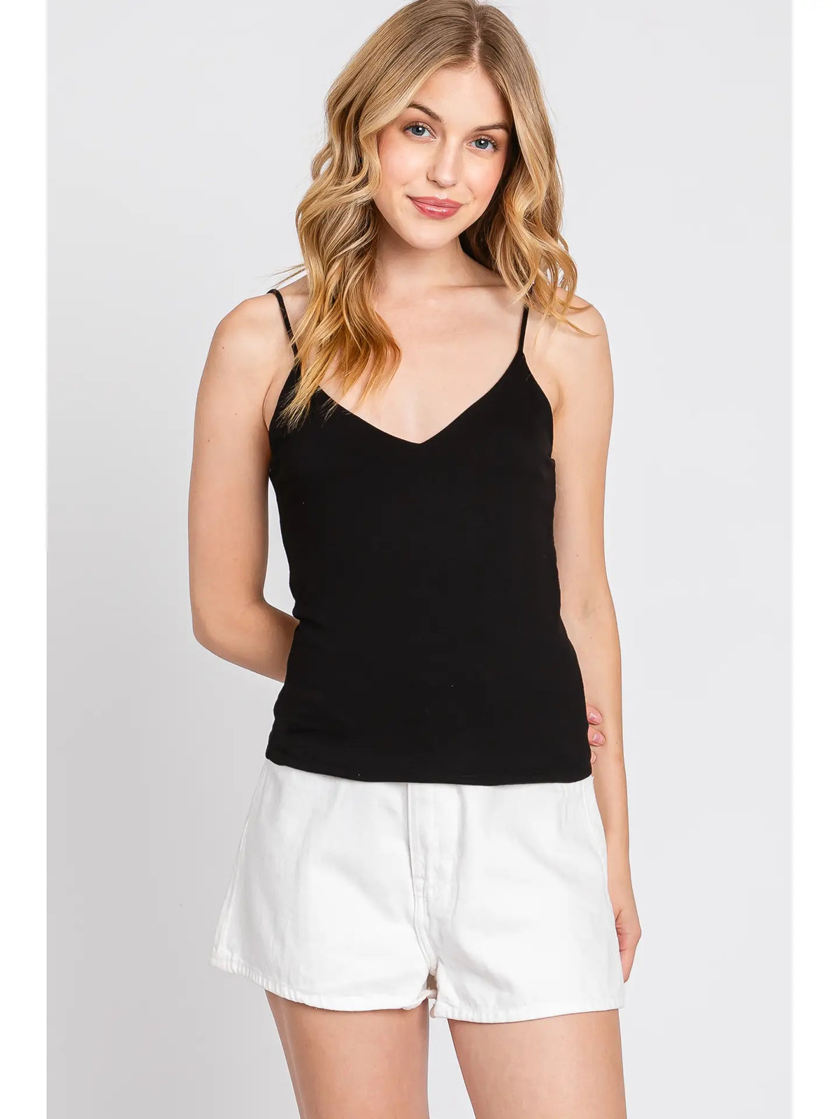 Double Layer V Neck Cami