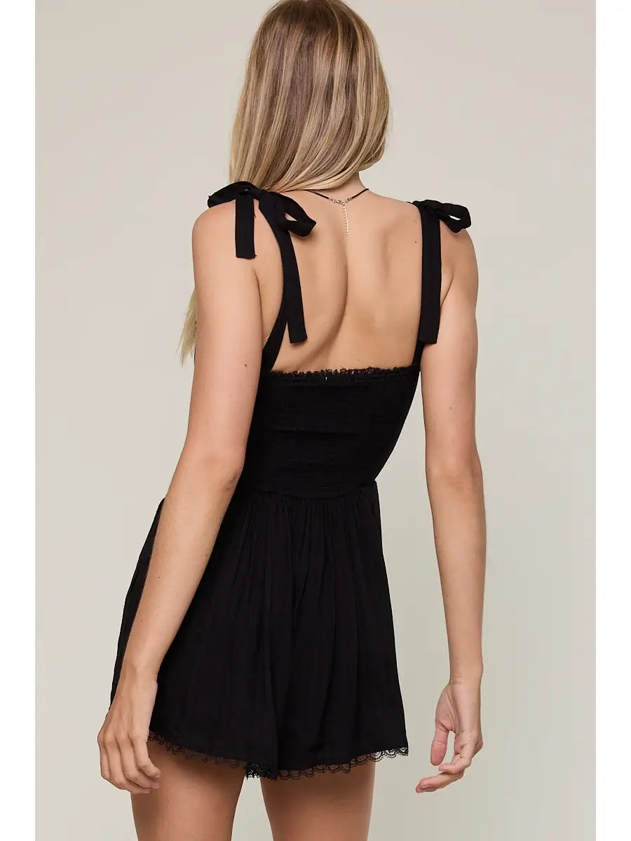 Lace Strap Romper