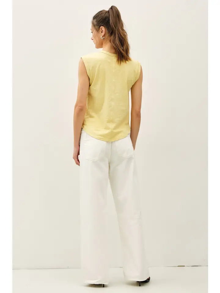 Cap Sleeve Tee - Butter