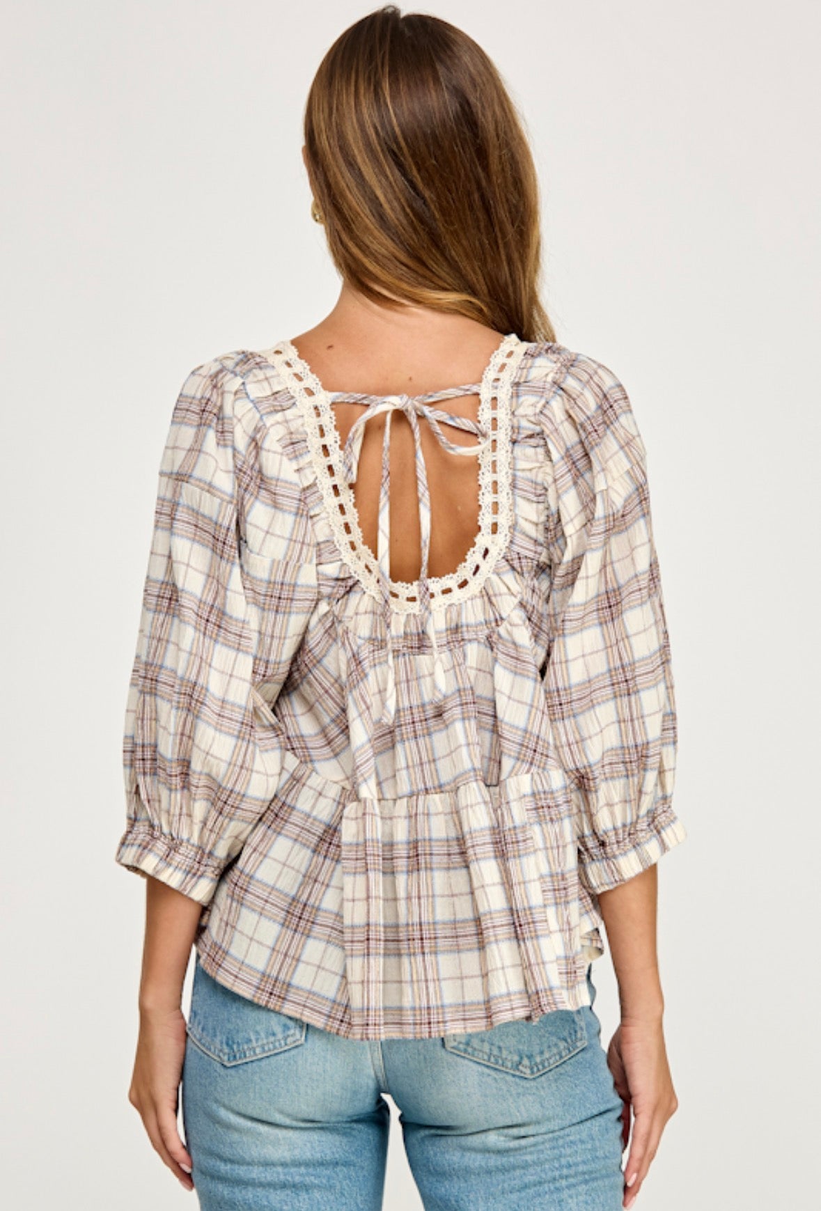 Plaid Sleepy Girl Blouse