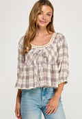 Plaid Sleepy Girl Blouse