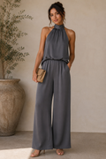 Hammered Satin Halter Top