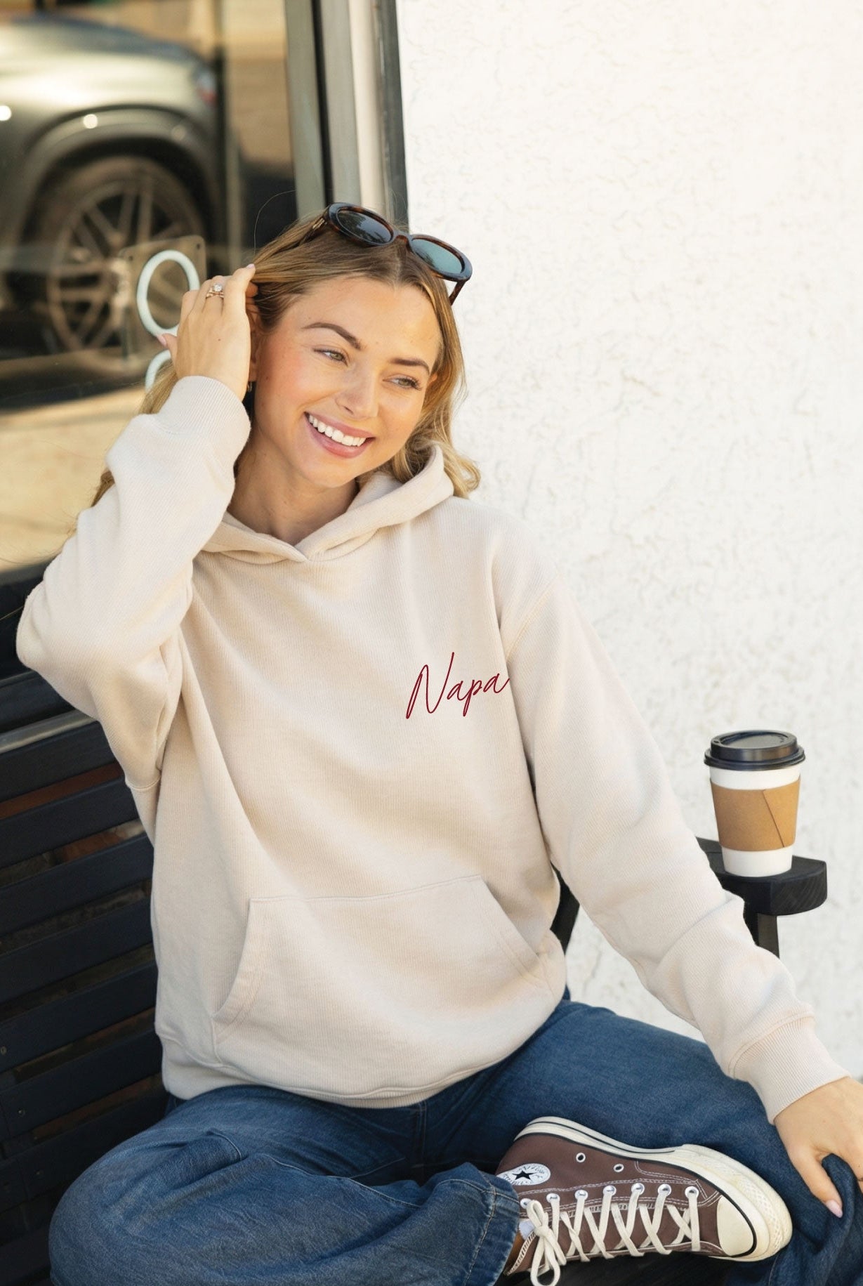 Embroidered Napa Hoodie