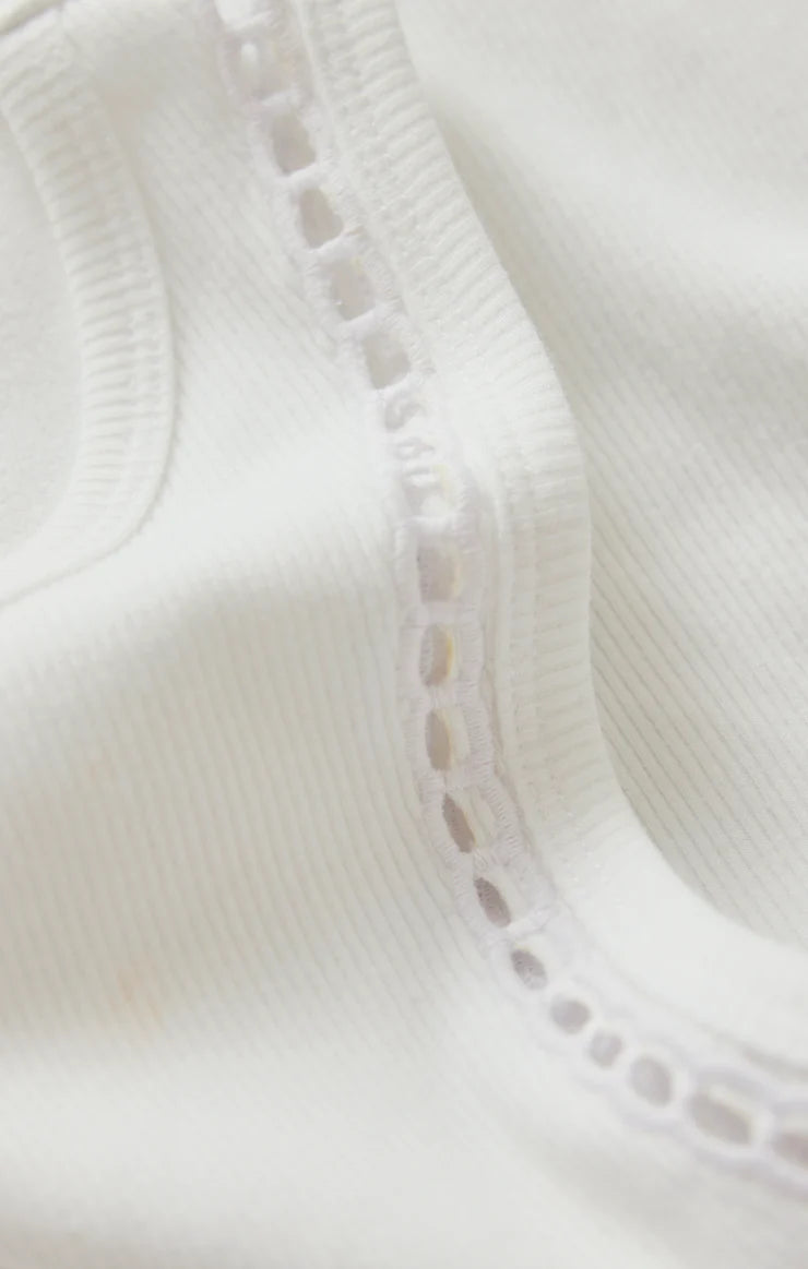 Boa Rib Tank White