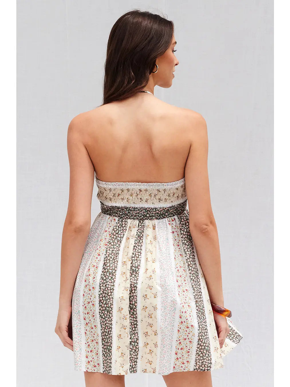 Floral Patchwork Mini Dress