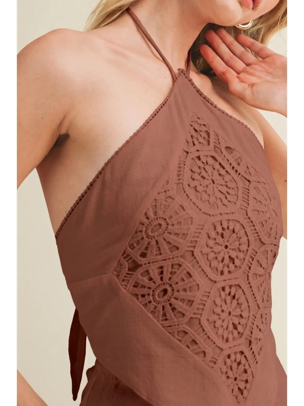 The Brick Crochet Halter Top