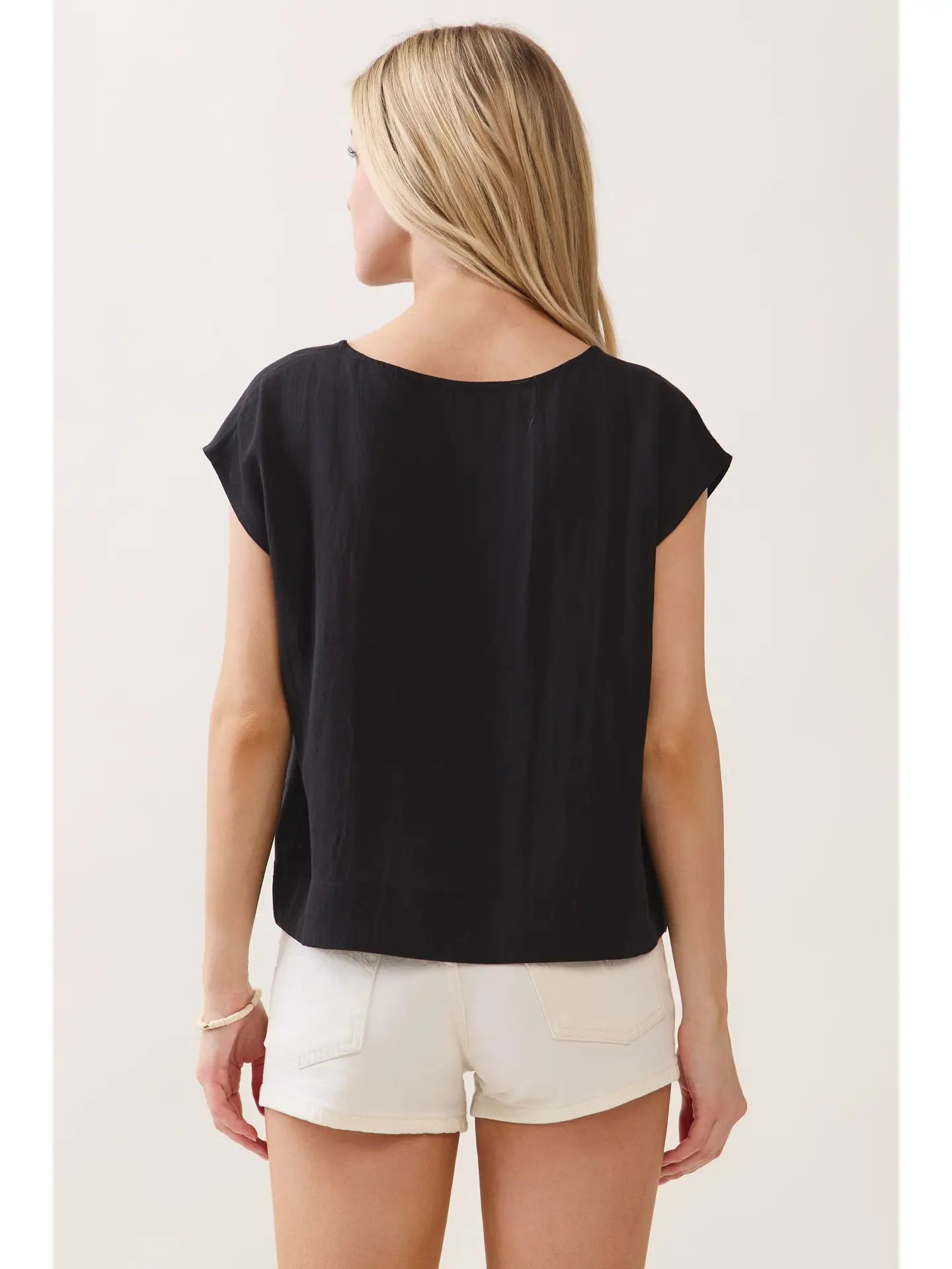 The Woven Boxy Top