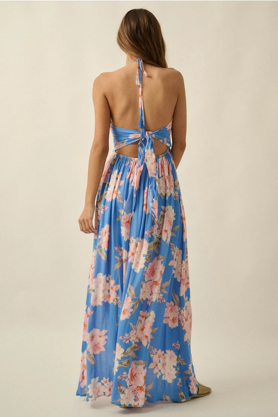 The Retro Blue Maxi