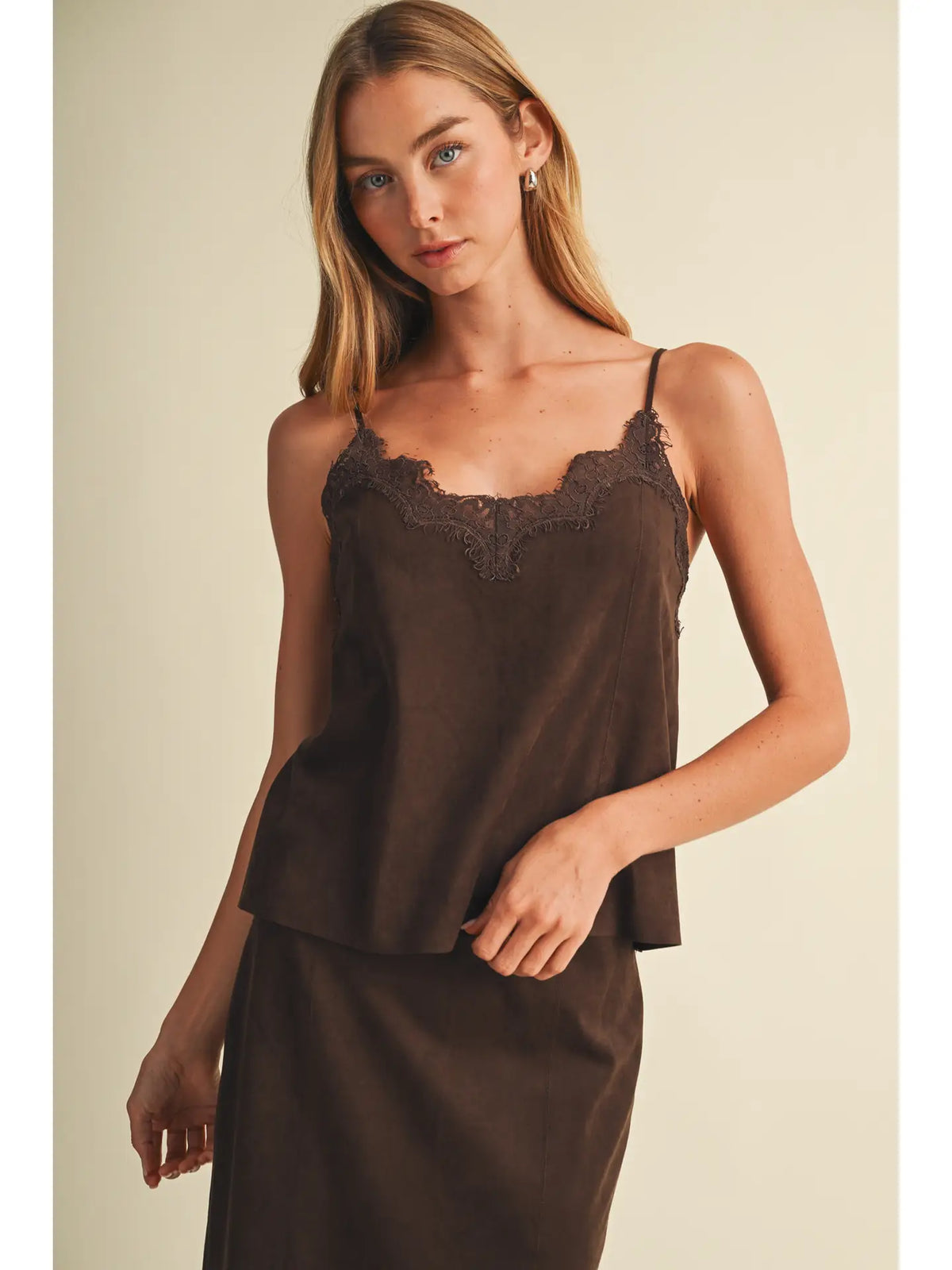 Choco Suede Cami