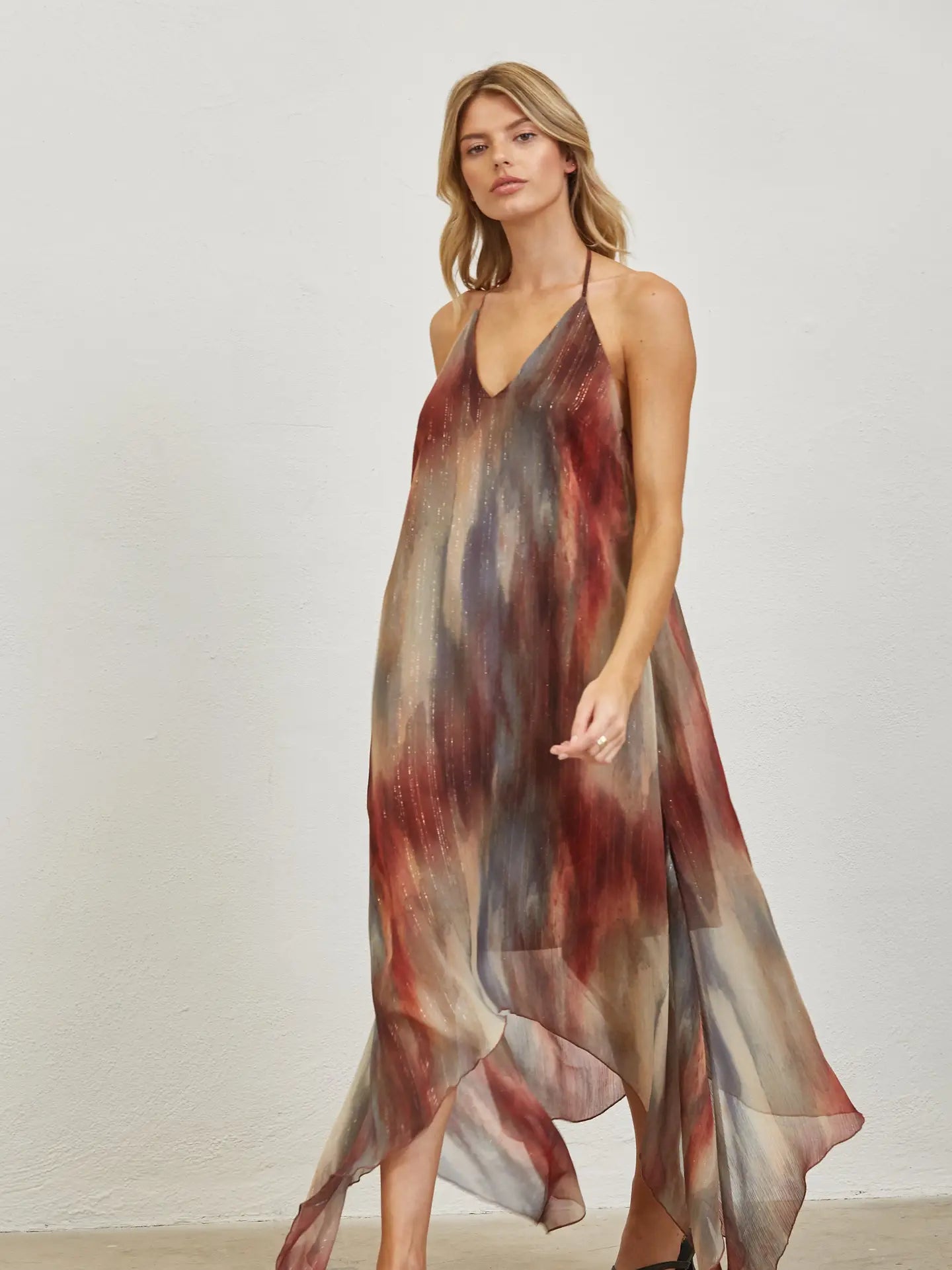 Amber Dusk Watercolor Maxi