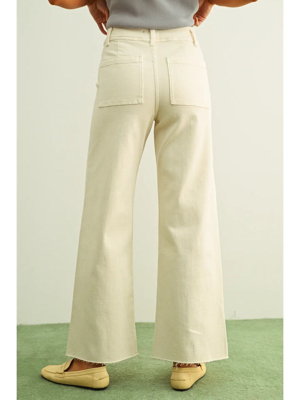 The Whitley Wide Leg - Beige