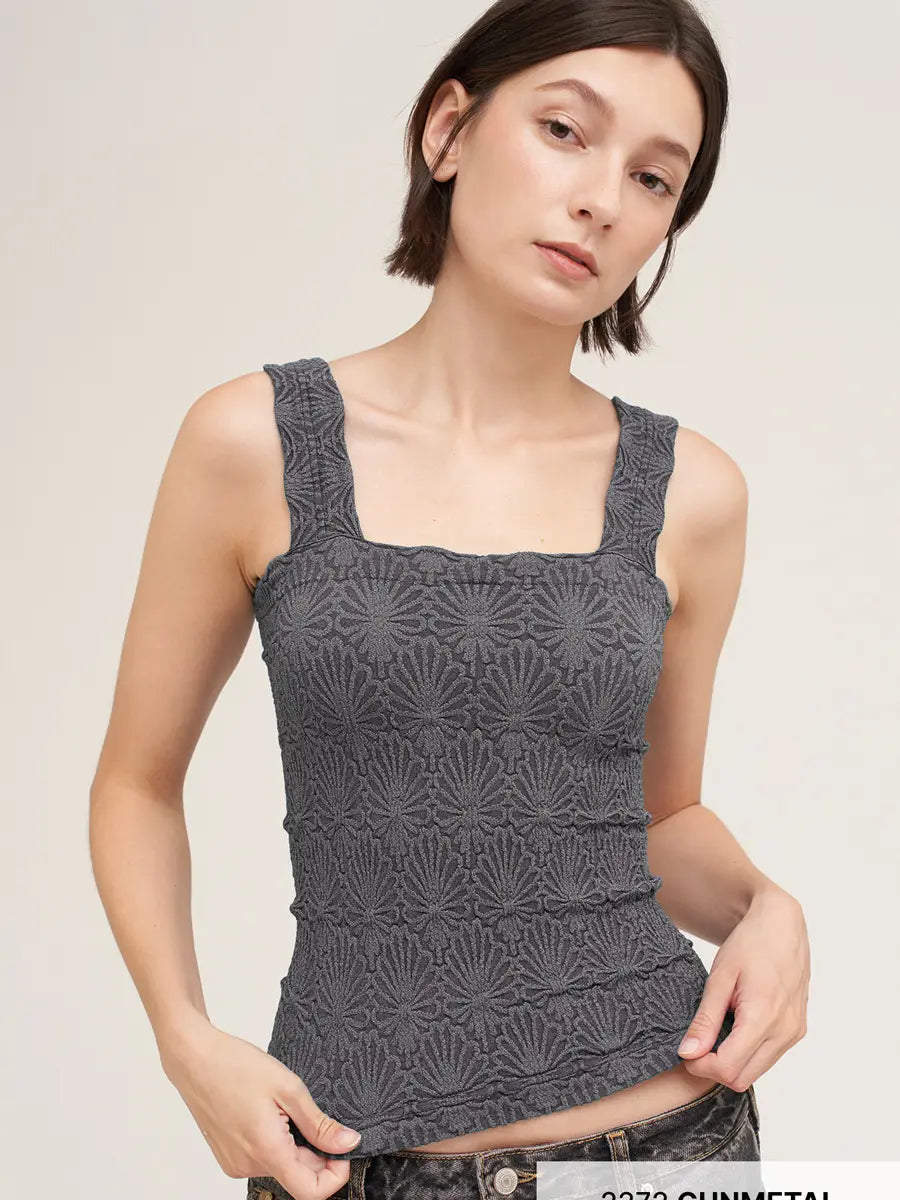 Lace Textured Square Top