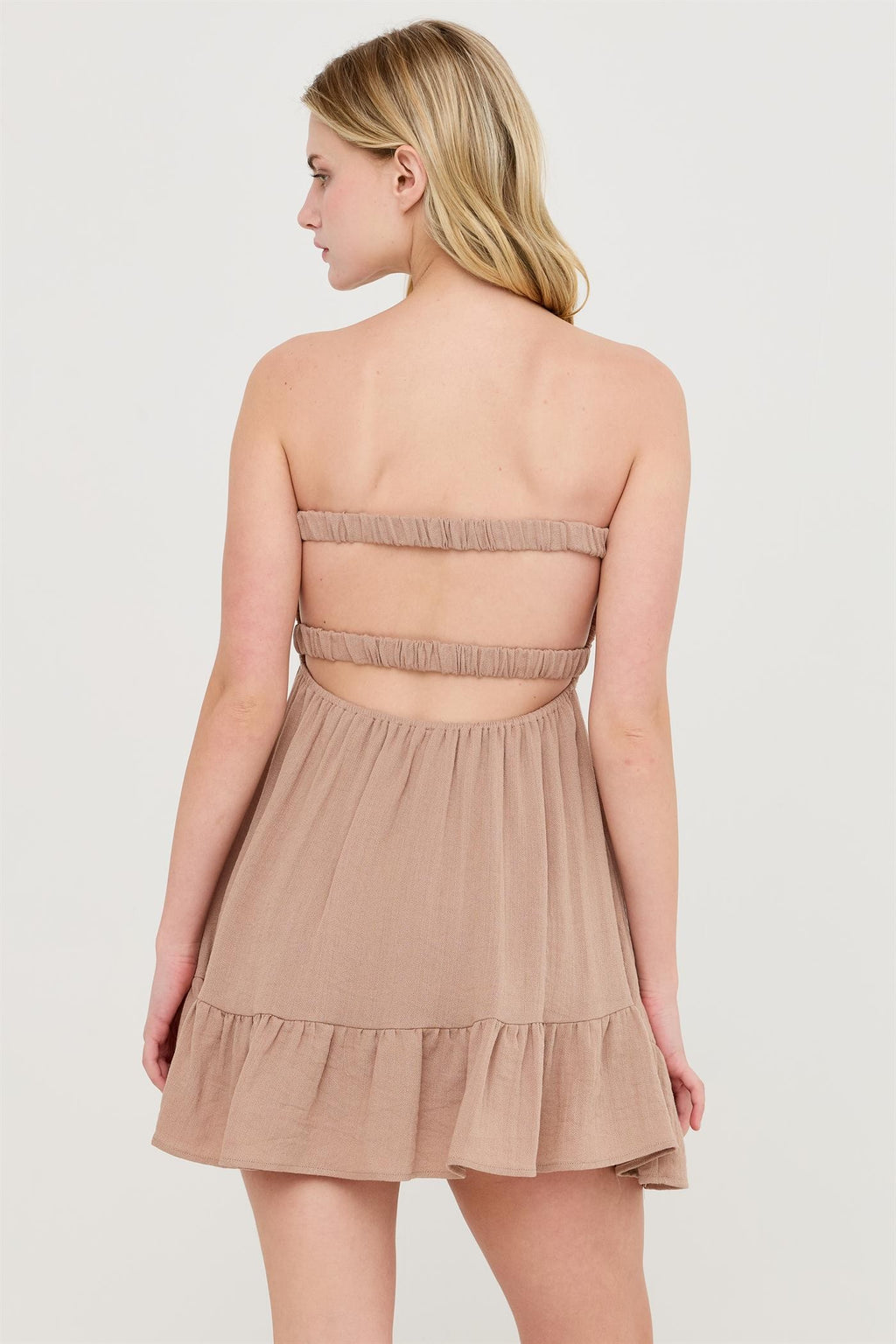 Twist Front Mini Dress