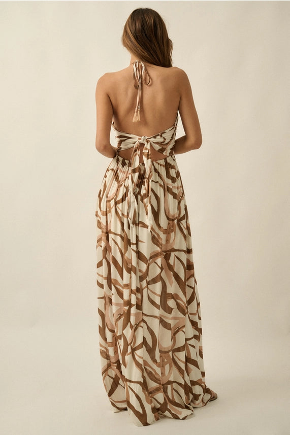 Ribbon Print Maxi