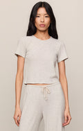 Waffle Tee - Feather Grey