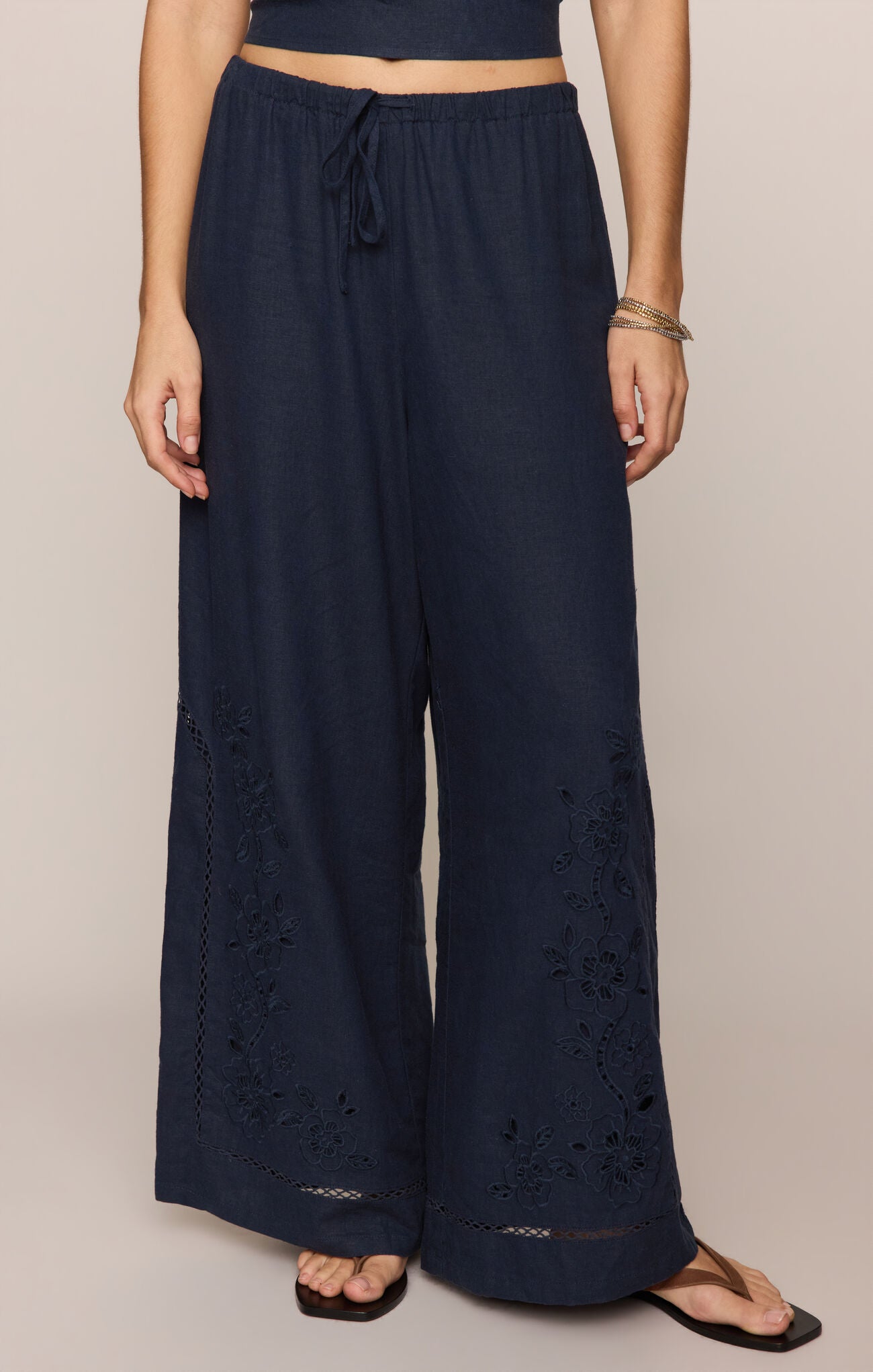 Sid Embroidered Woven Pant - Z Supply