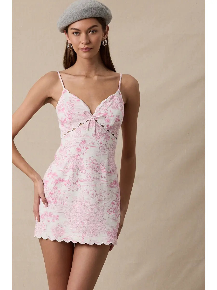 The Scallop Mini Dress