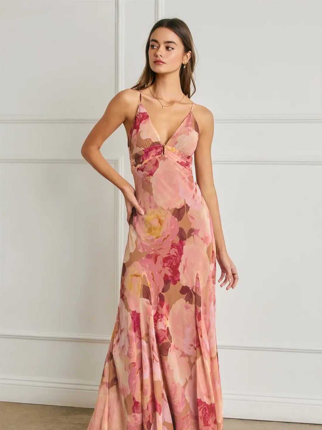 Bold Floral Maxi Dress