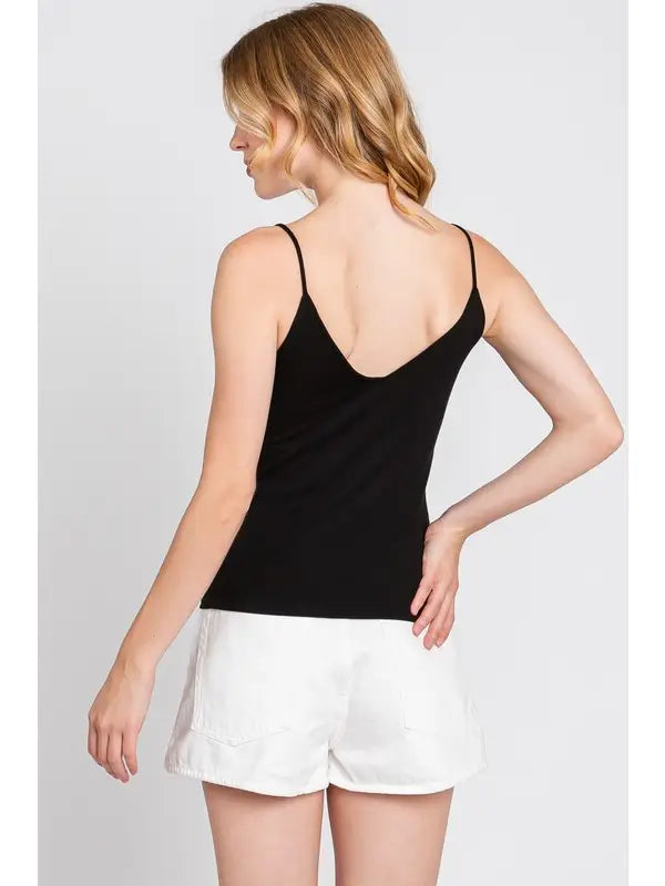 Double Layer V Neck Cami