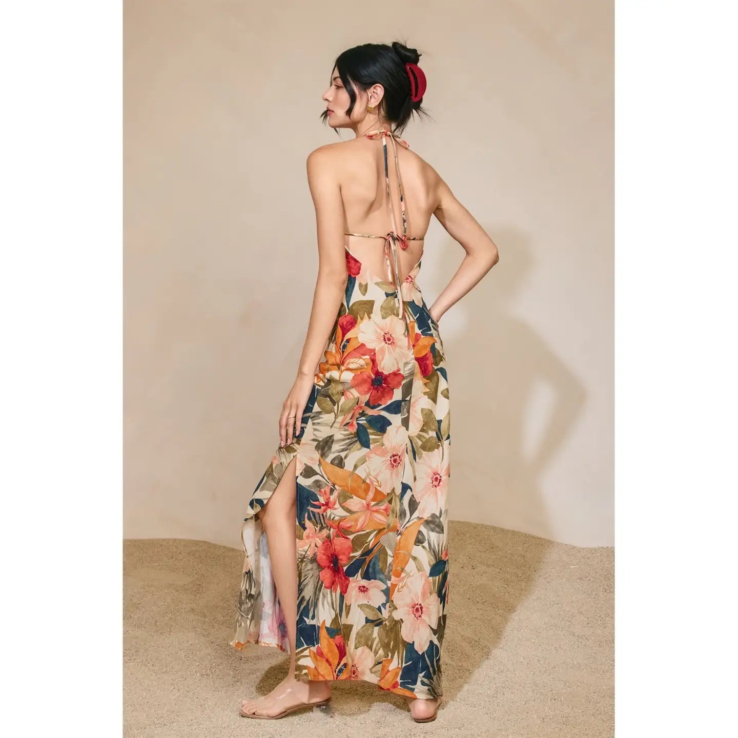 Tropical Floral Maxi Dress