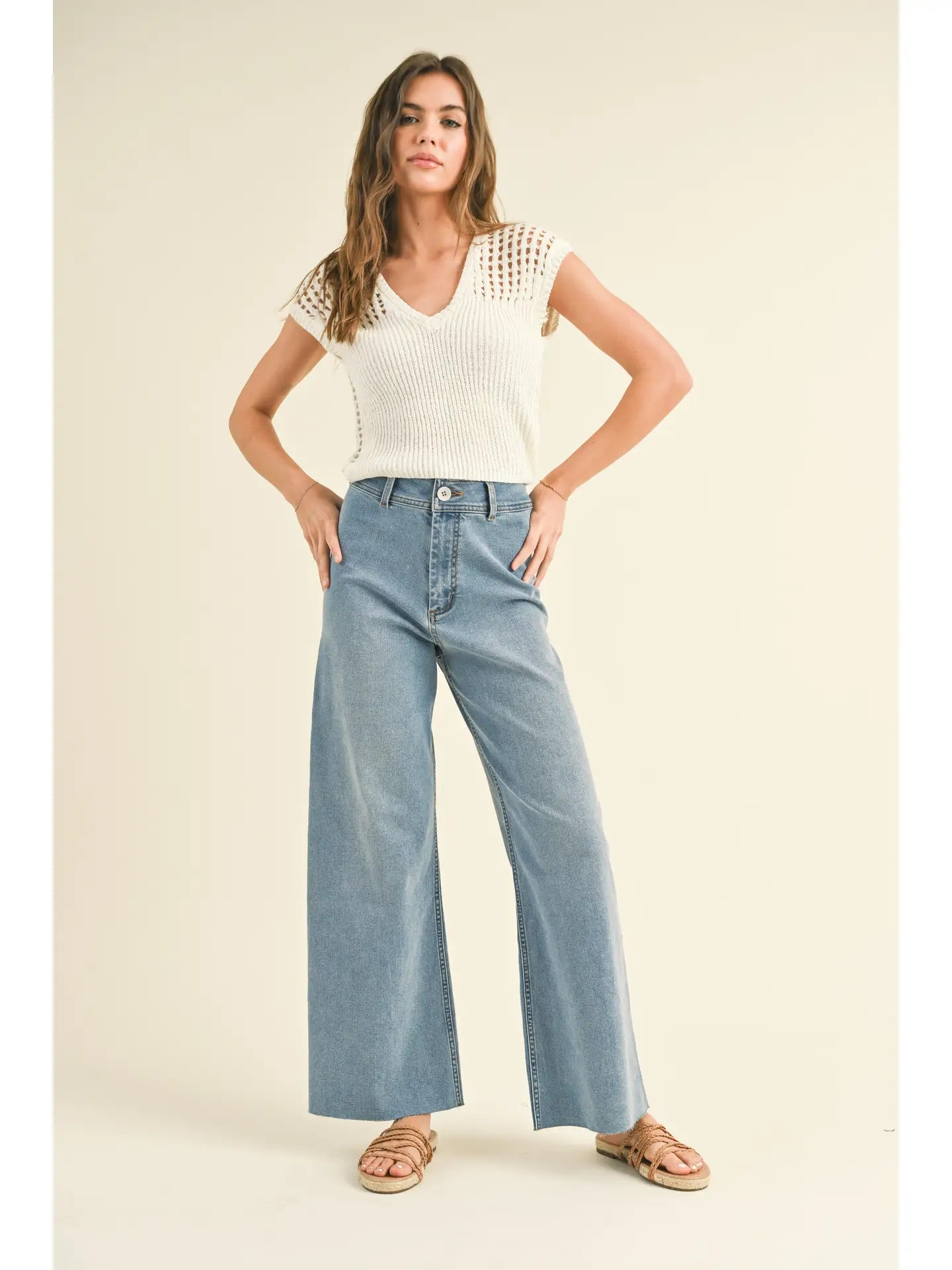 The Whitley Wide Leg - Denim