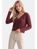 Scalloped Hem Cardigan