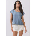 Woven Boxy Top