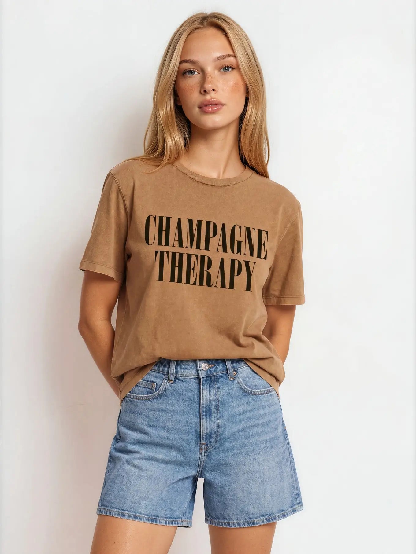Champagne Therapy Vintage Tee