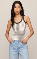 Z Supply Rowe Striped Scoop Tank