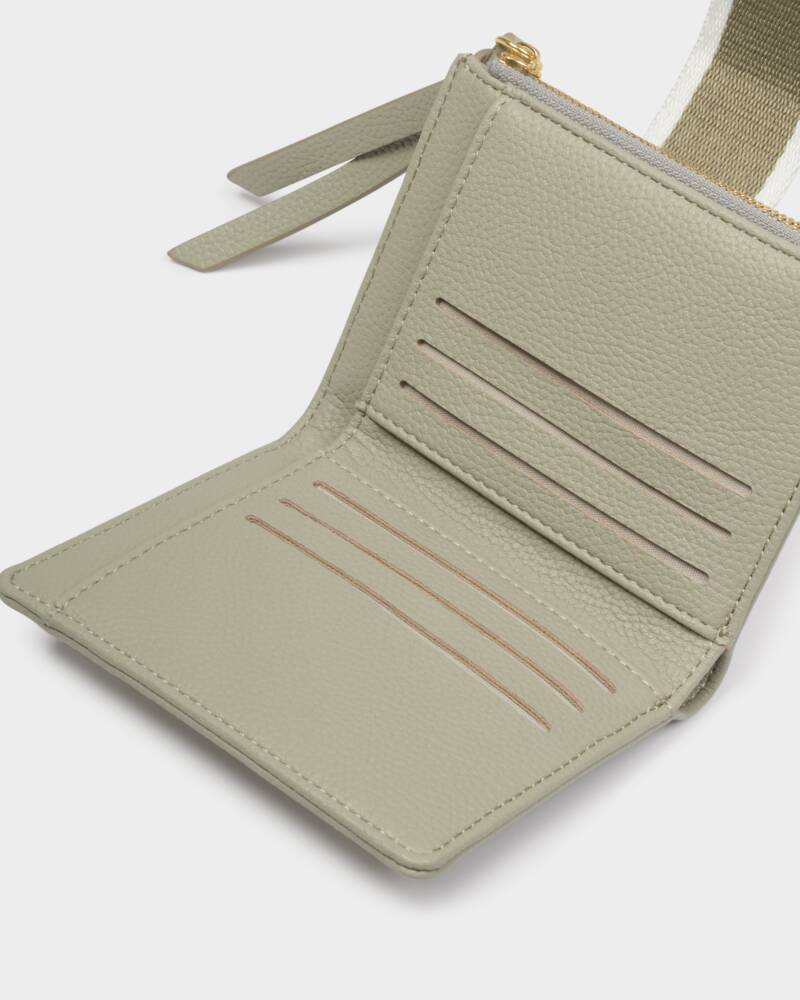 Hallie Wallet Black Green Mist