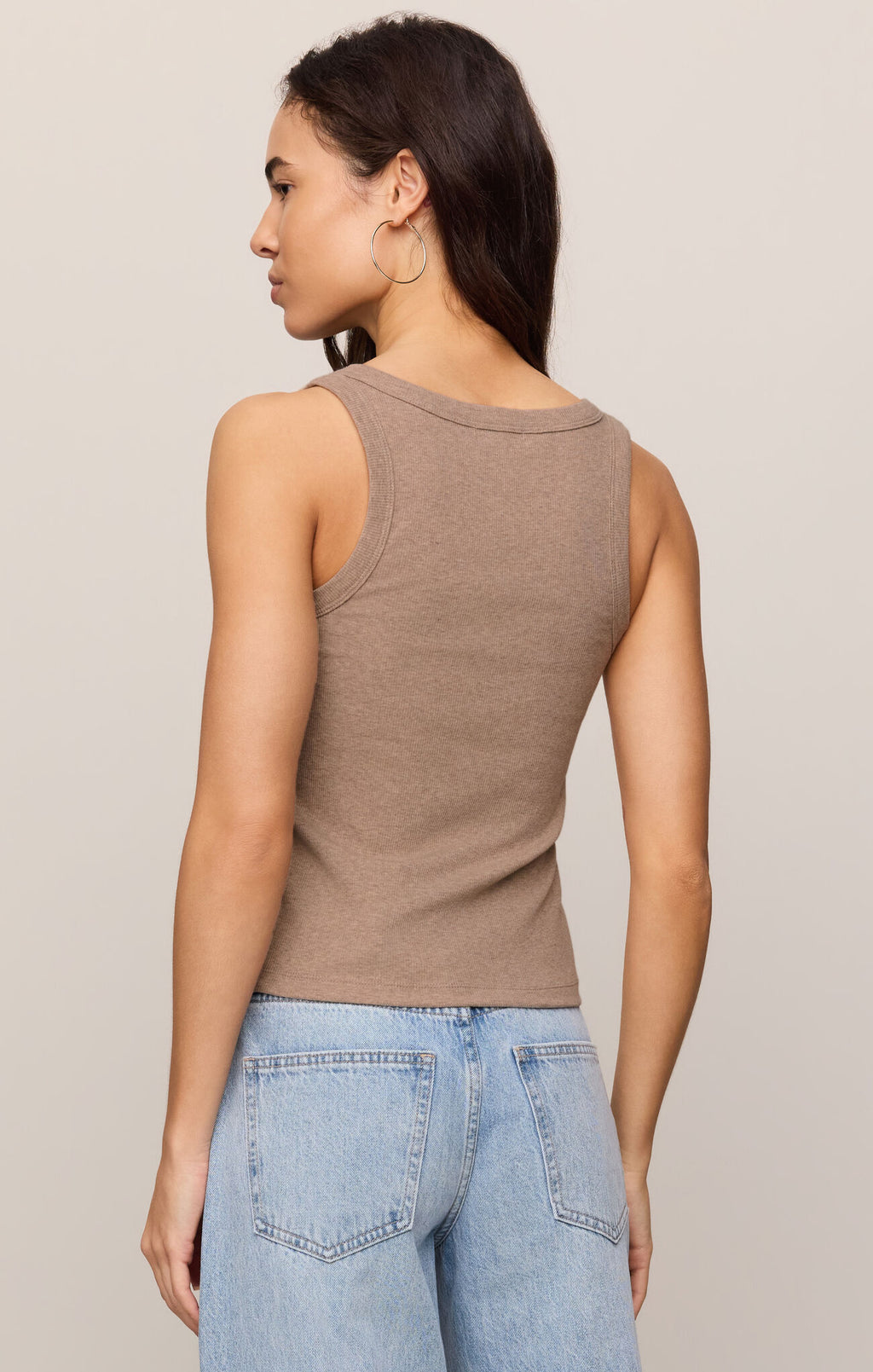 Z Supply Rowe Scoop Tank - Heather Ash