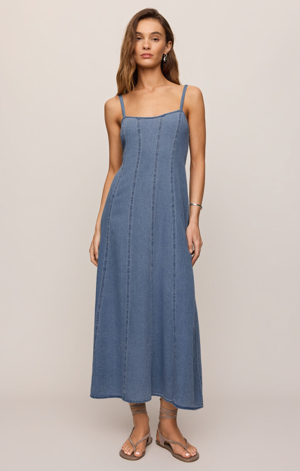 Z Supply Leonora Indigo Midi Dress