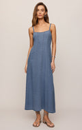 Z Supply Leonora Indigo Midi Dress