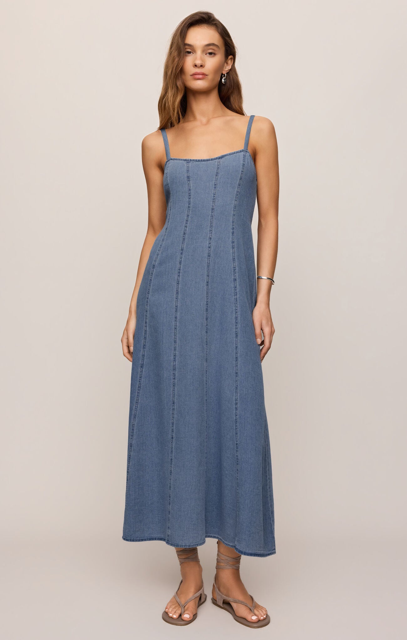 Z Supply Leonora Indigo Midi Dress